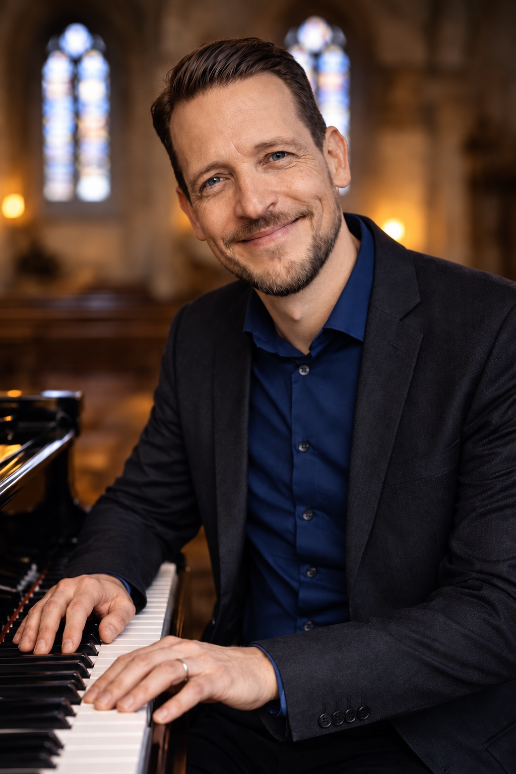 Mirko Moeller am Klavier